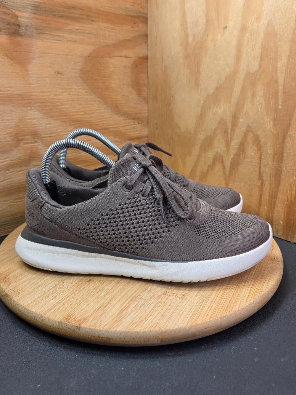 Kizik Lima Womens Brown Hands Free Knit Slip On Shoes Sneakers Size 9